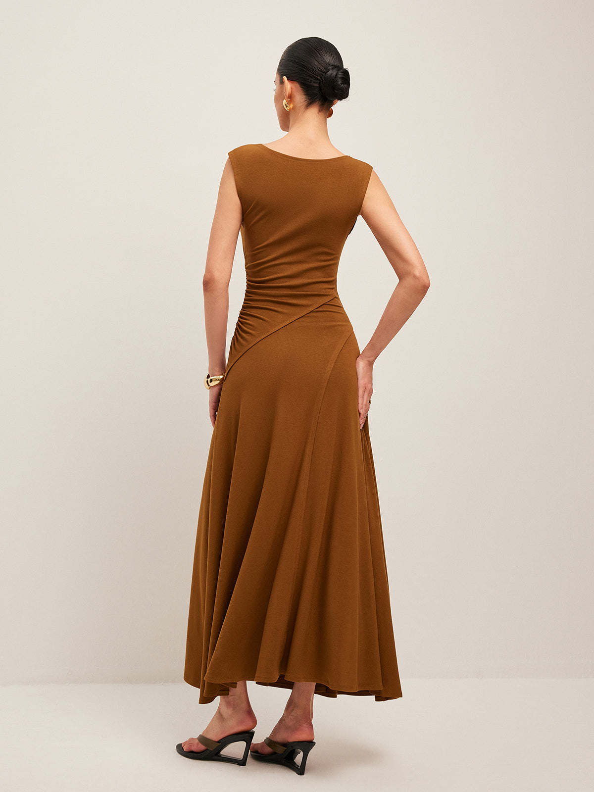 Sienna Women's Asymmetric Dress - fabric and finish detail