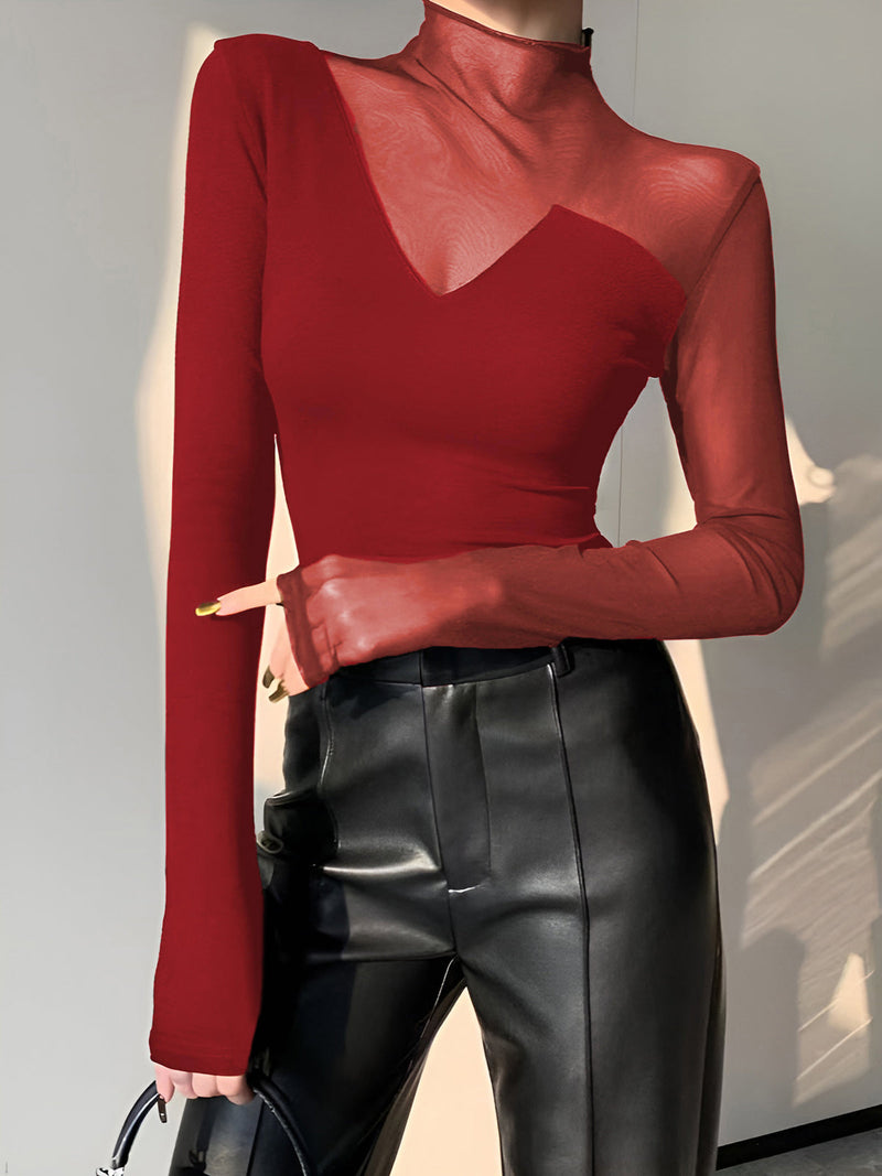 Genevieve Women's Asymmetric T-shirt - shown in use
