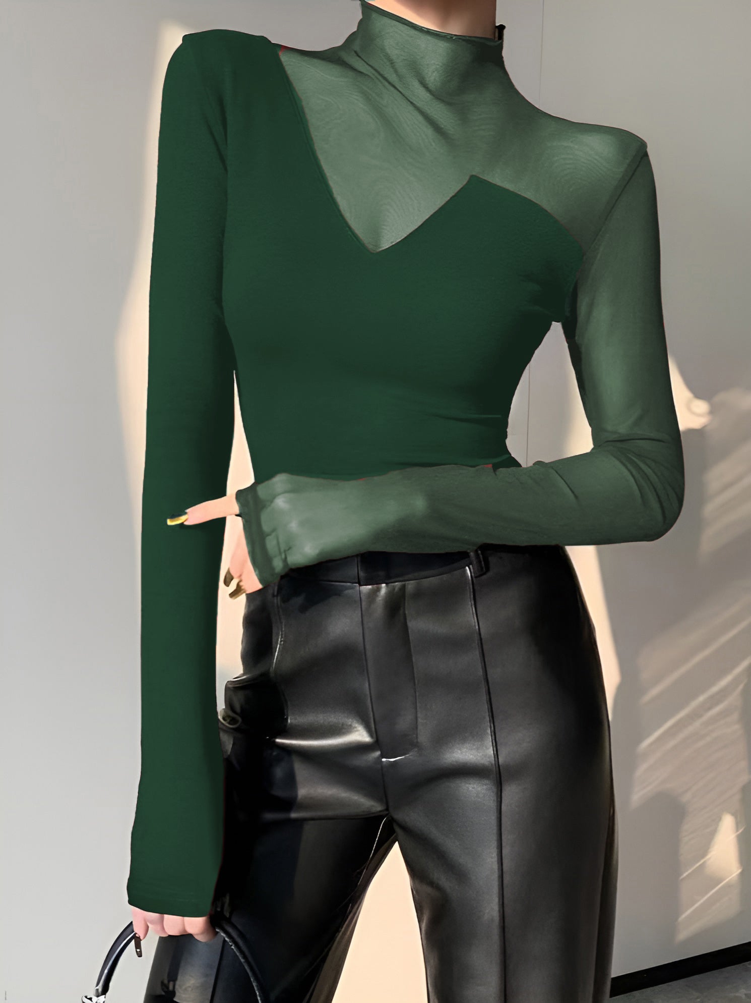 Genevieve Women's Asymmetric T-shirt - front view