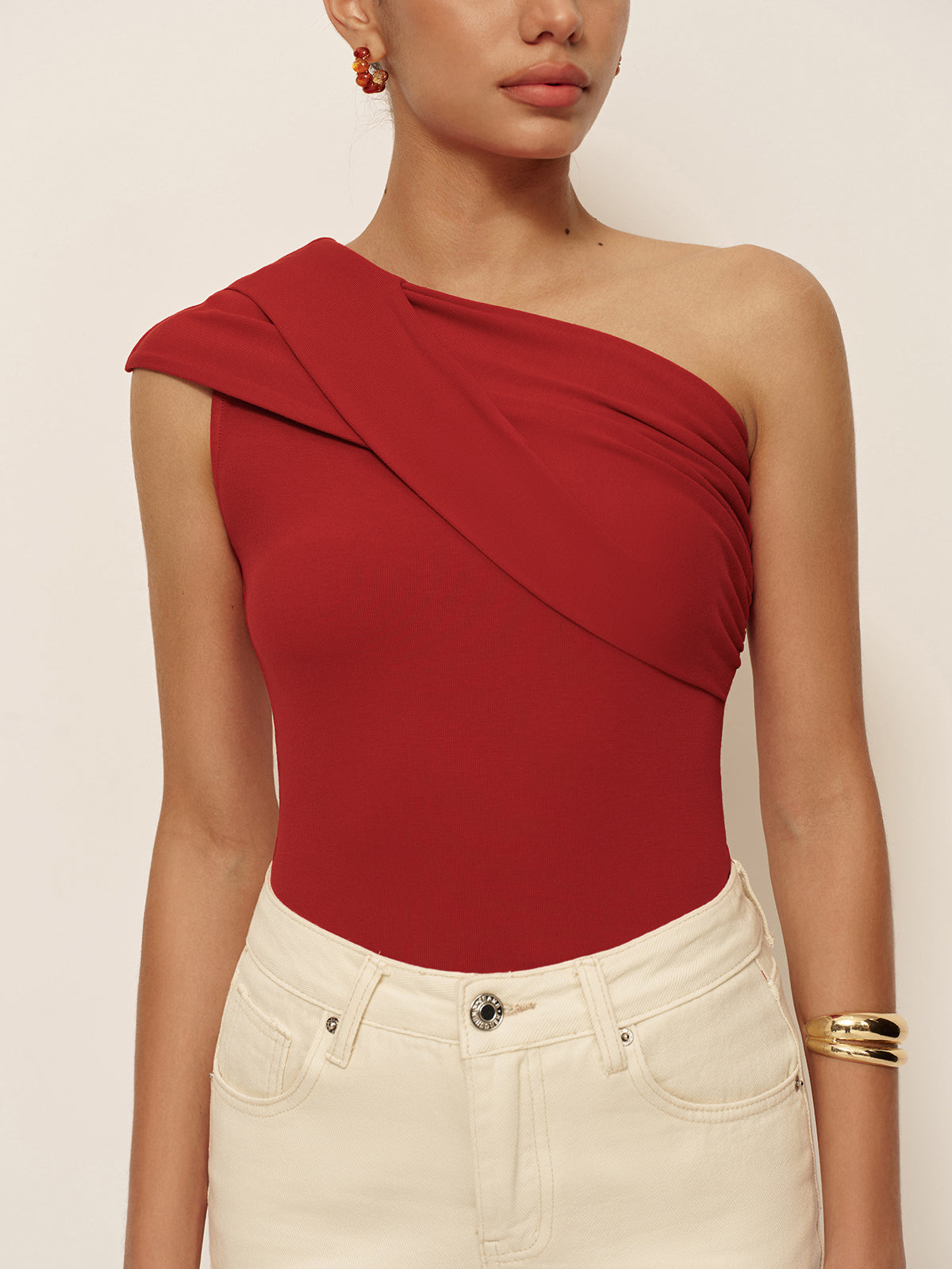 Liana Women's Asymmetric Top - styled view