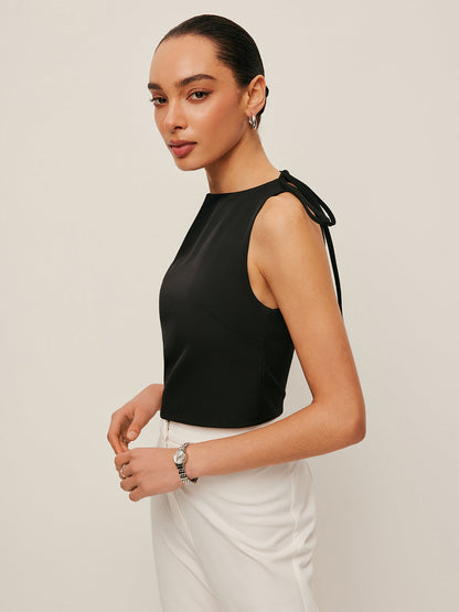 Vienna Women's Asymmetric Top - back view