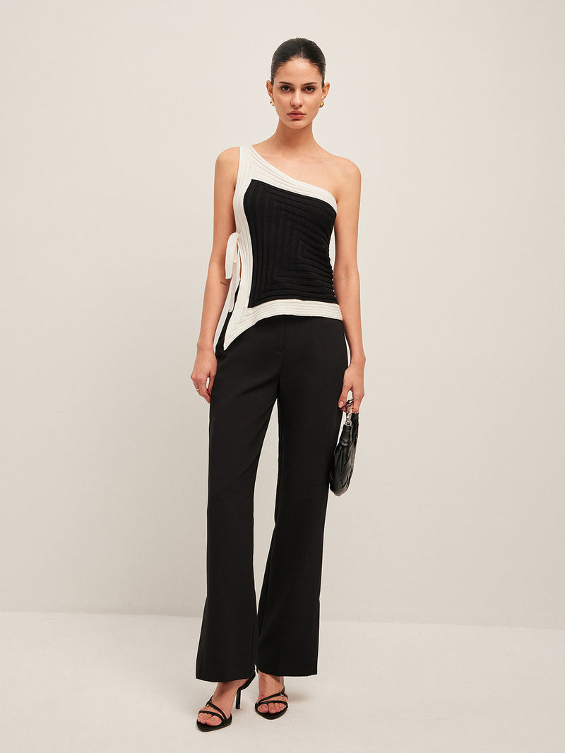Genevieve Women's Asymmetric Top - back view