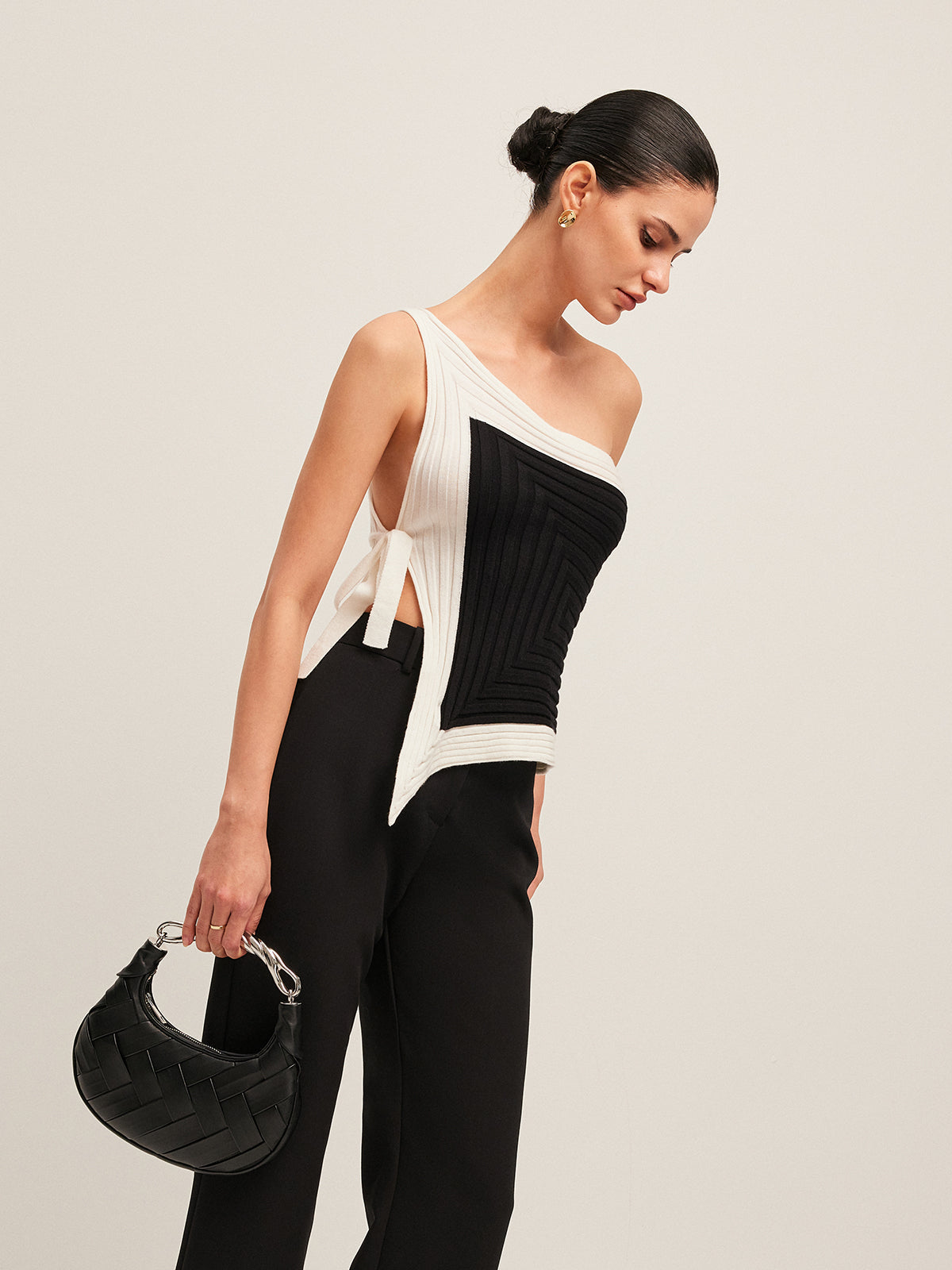 Genevieve Women's Asymmetric Top - full-length view