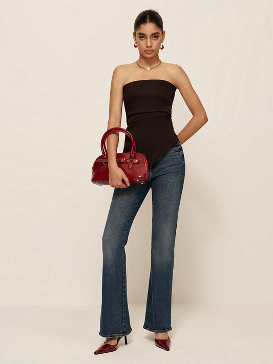 Verity Women's Asymmetric Top - front view