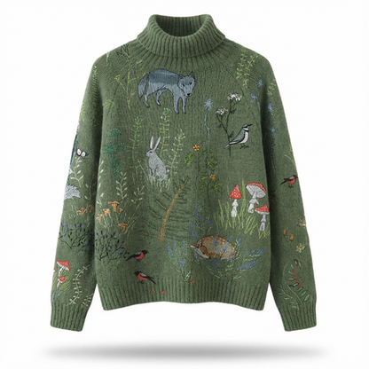 Rosa Women's Printed Sweater - back view