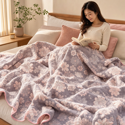 Reverie Floral Cotton Gauze Blanket | Cotton, Gauze Weave