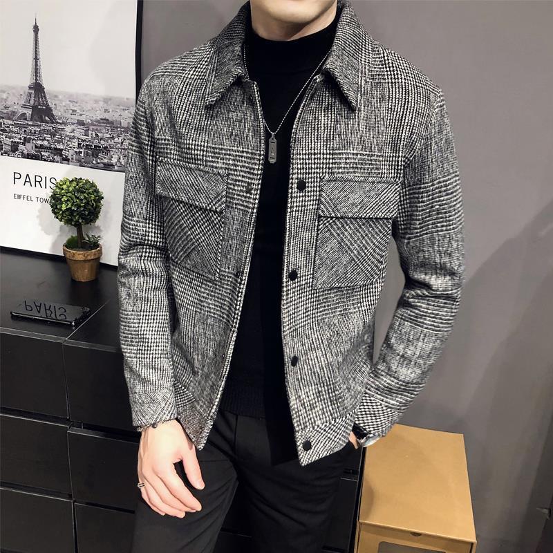 Lachlan Men's Plaid Jacket - styled view