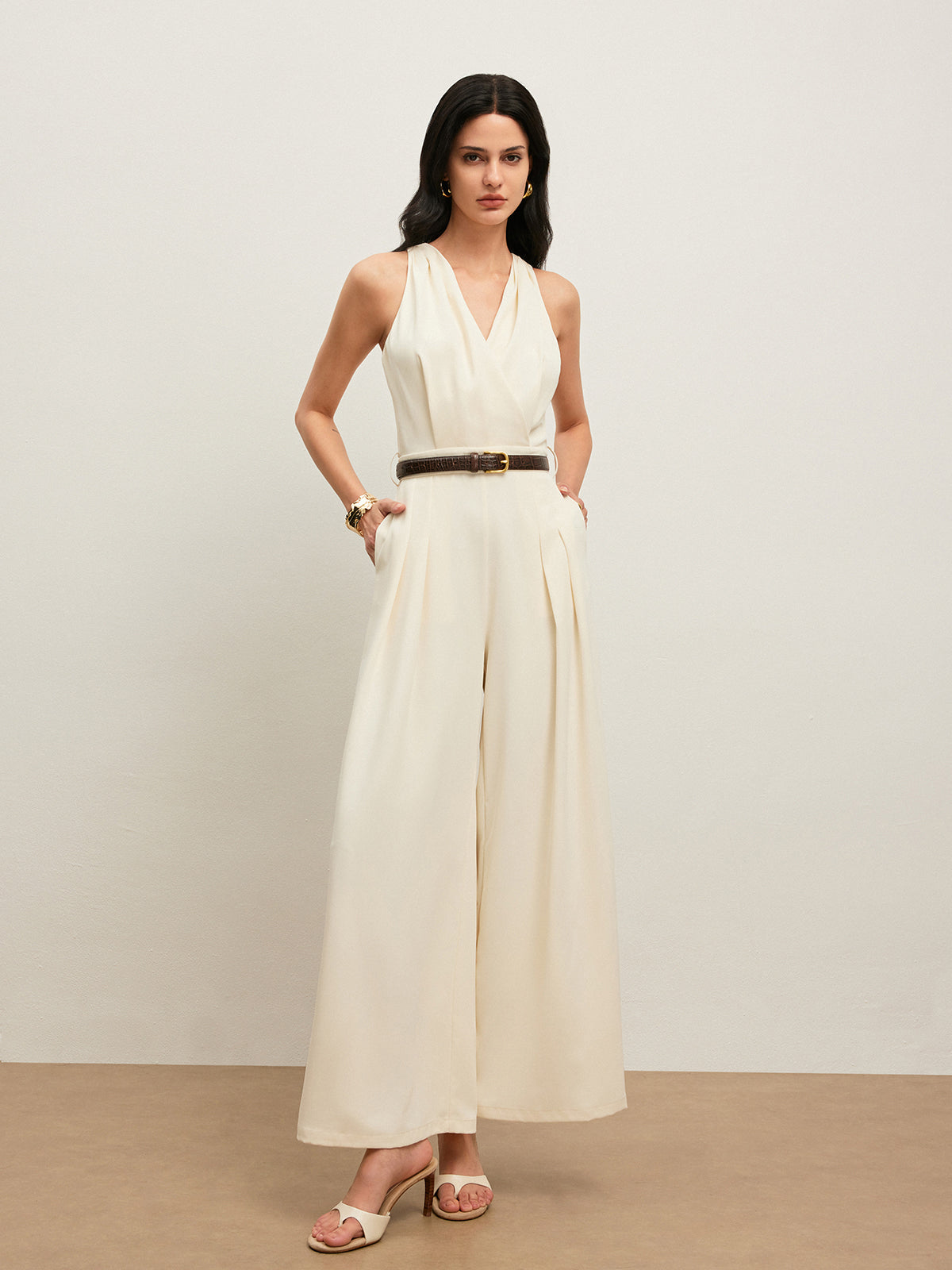 Darcy Women's Jumpsuit - fabric and finish detail
