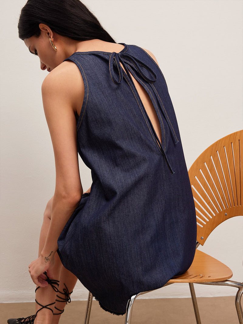 Paloma Women's Oversized Dress - fabric and finish detail