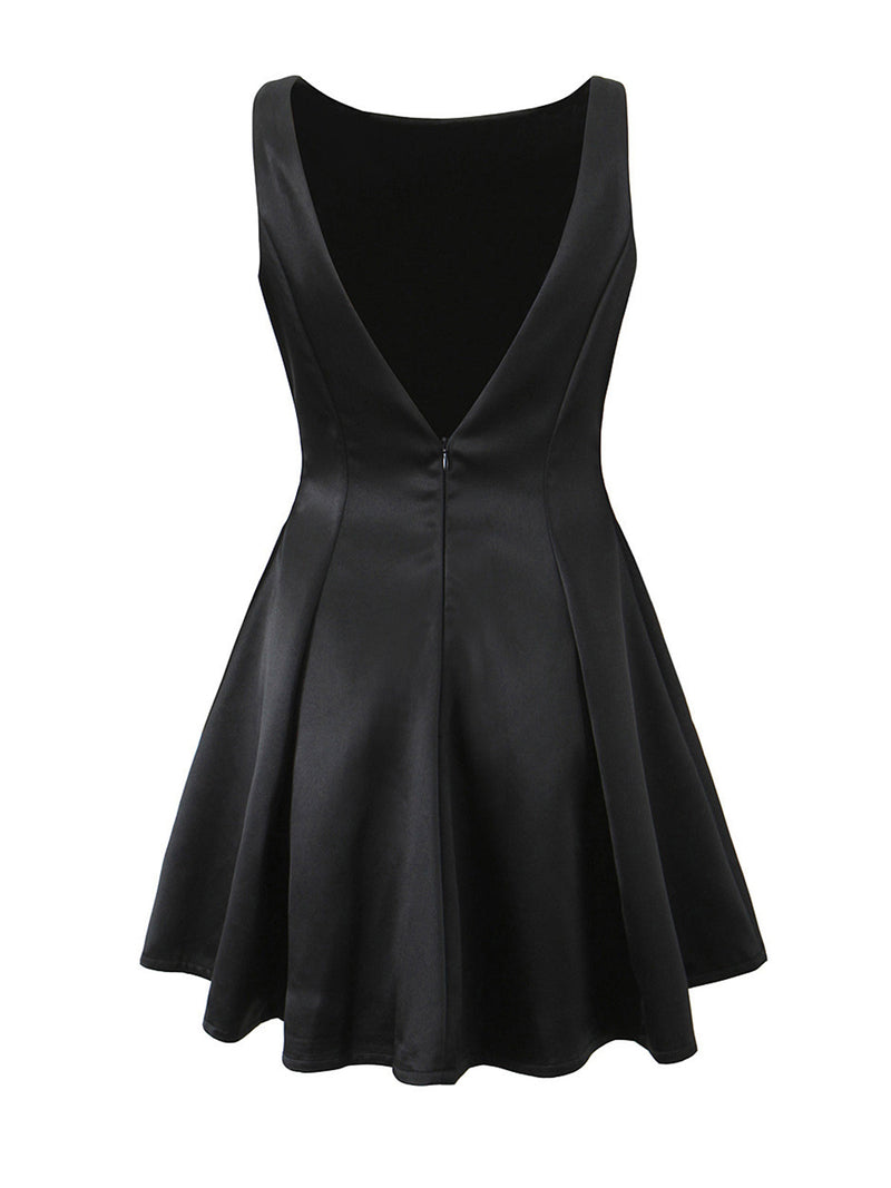 Noor Women's Satin Dress - styled view
