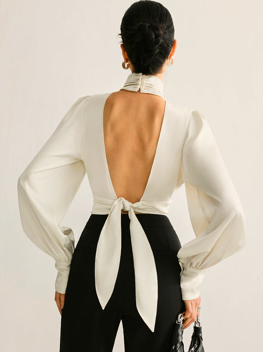 Kira Women's Pleated Blouse - front view