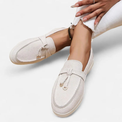 Anouk Women's Loafers - fabric and finish detail