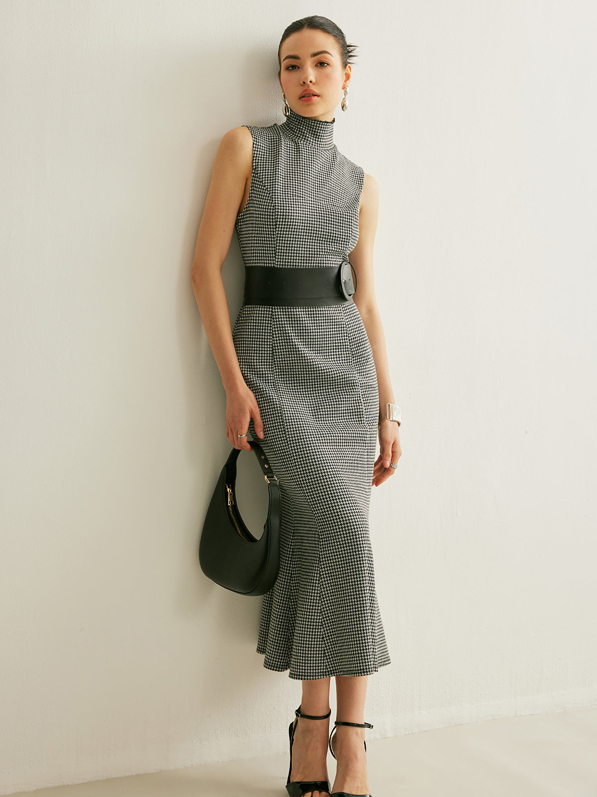 Ottilie Women's Plaid Dress - back view