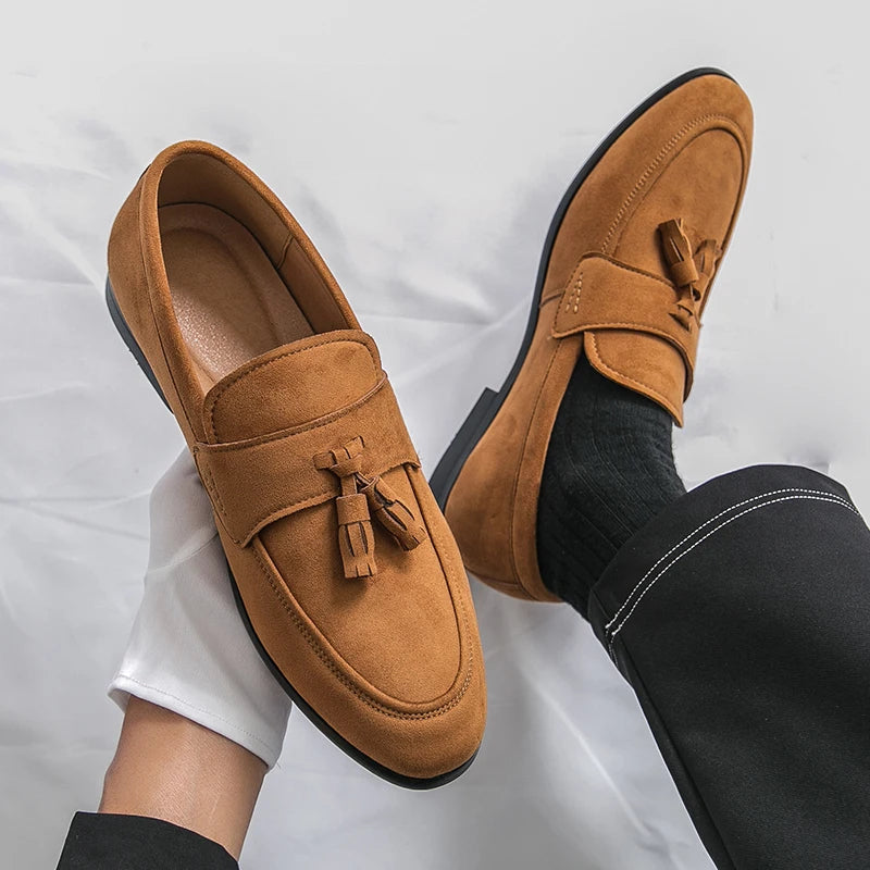 Fleur Women's Suede Loafers - full-length view