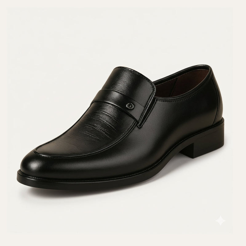 Ezra Men's Loafers | Slip, Leather, Slip-on, Black