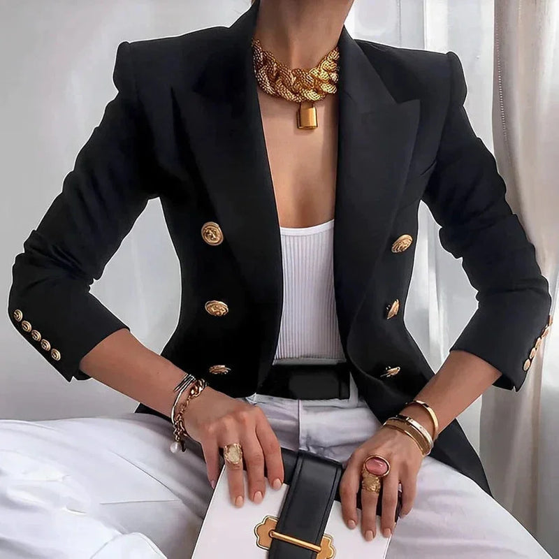 Ulla Women's Blazer | Black, White