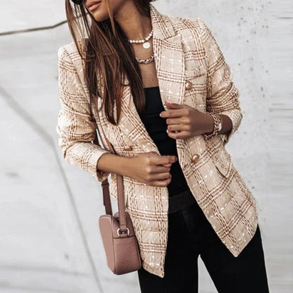Eloise Women's Blazer - fabric and finish detail
