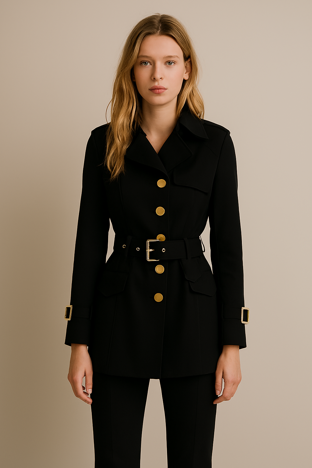 Beatrix Women's Trench Coat - back view
