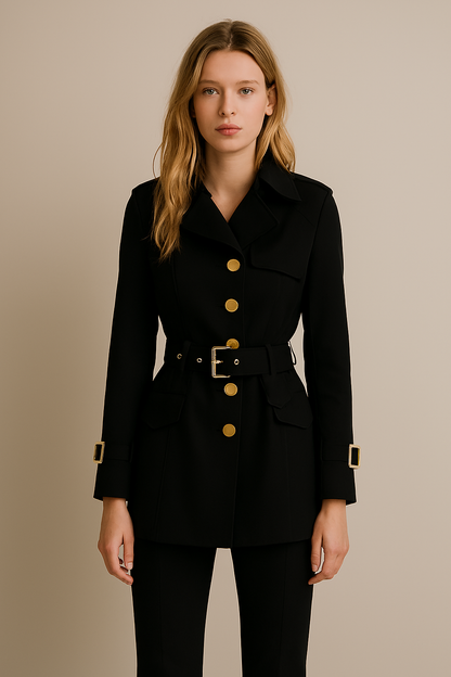 Beatrix Women's Trench Coat - back view