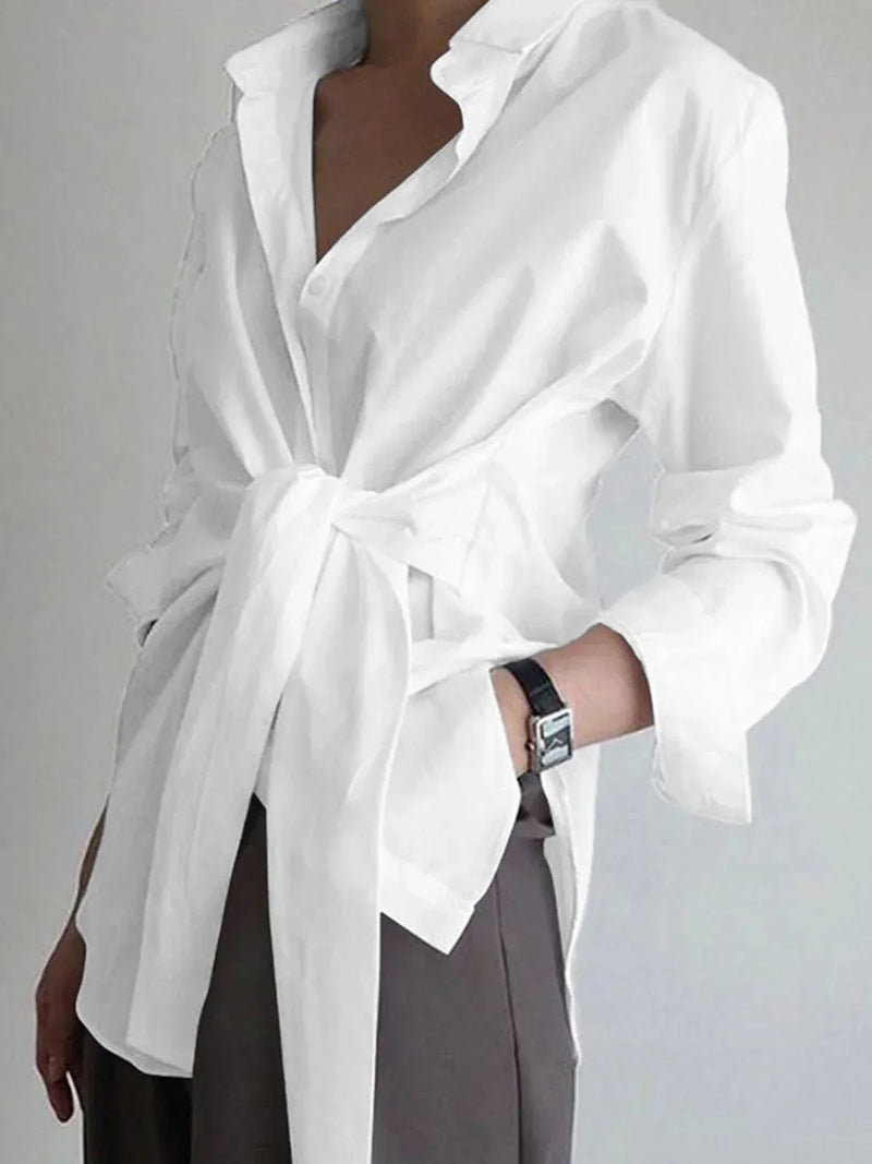 Jolie Women's Oversized Shirt | Black, White