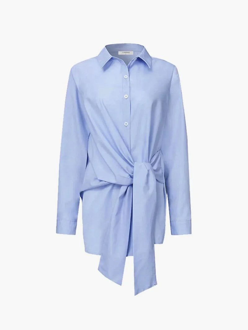 Jolie Women's Oversized Shirt - flat lay