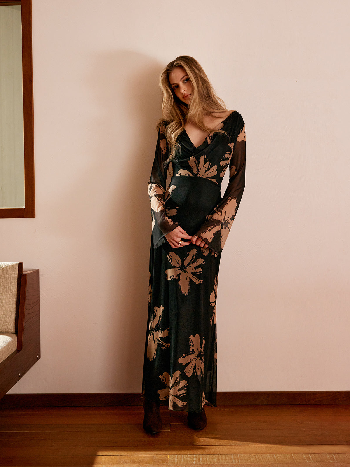 Genevieve Women's Printed Dress - front view