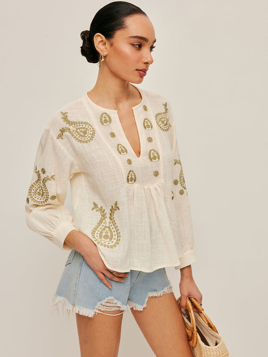 Genevieve Women's Blouse - front view
