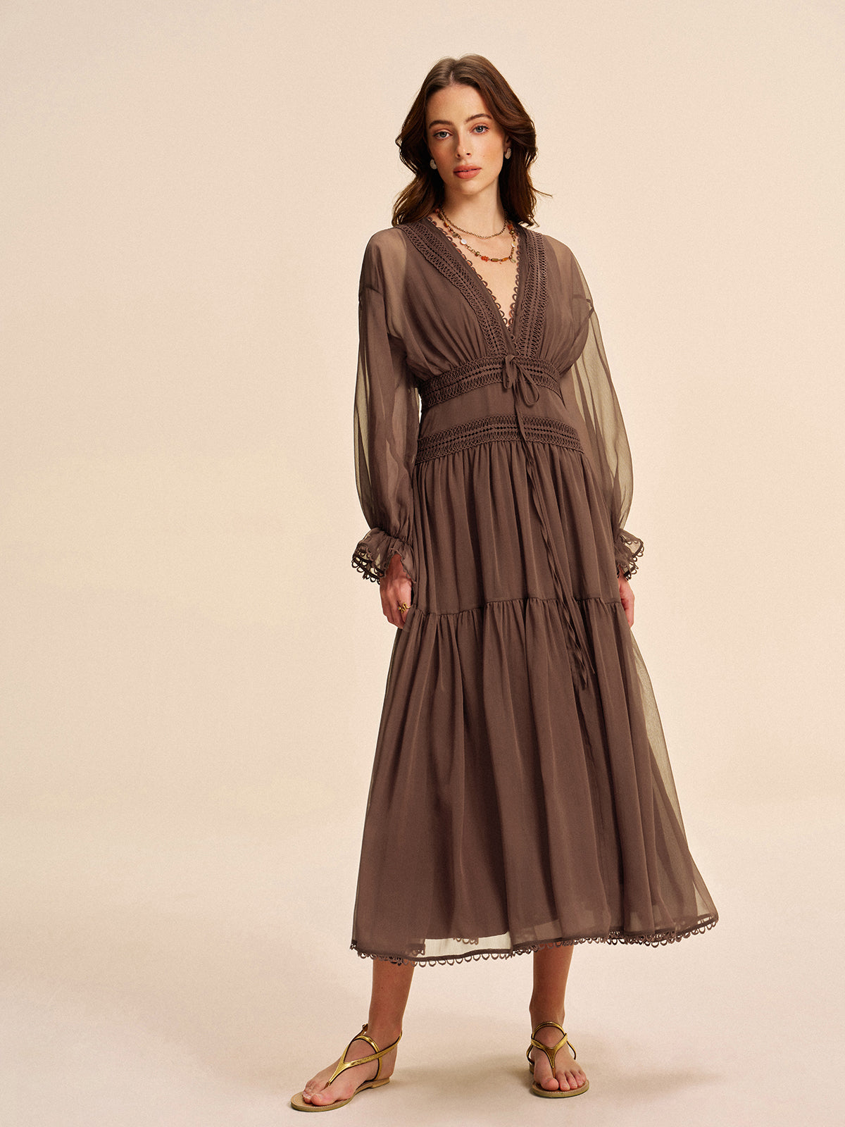 Anaïs Women's Dress - fabric and finish detail