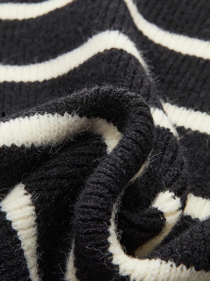 Faye Women's Striped Sweater - styled view