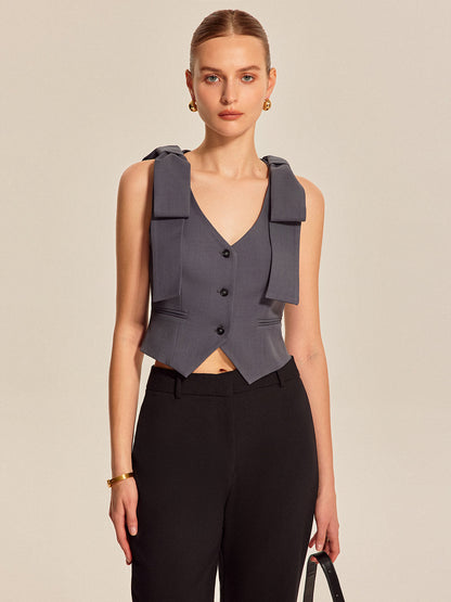 Rosa Women's Vest - fabric and finish detail