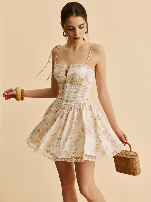 Mira Women's Floral Corset Top - front view
