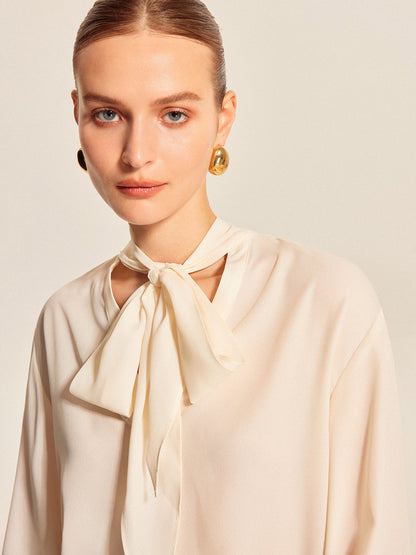 Cleo Women's Pleated Blouse - full-length view