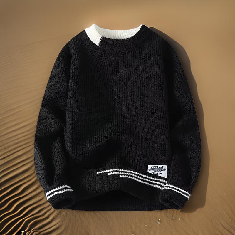 Milo Men's Striped Sweater | Relaxed Fit