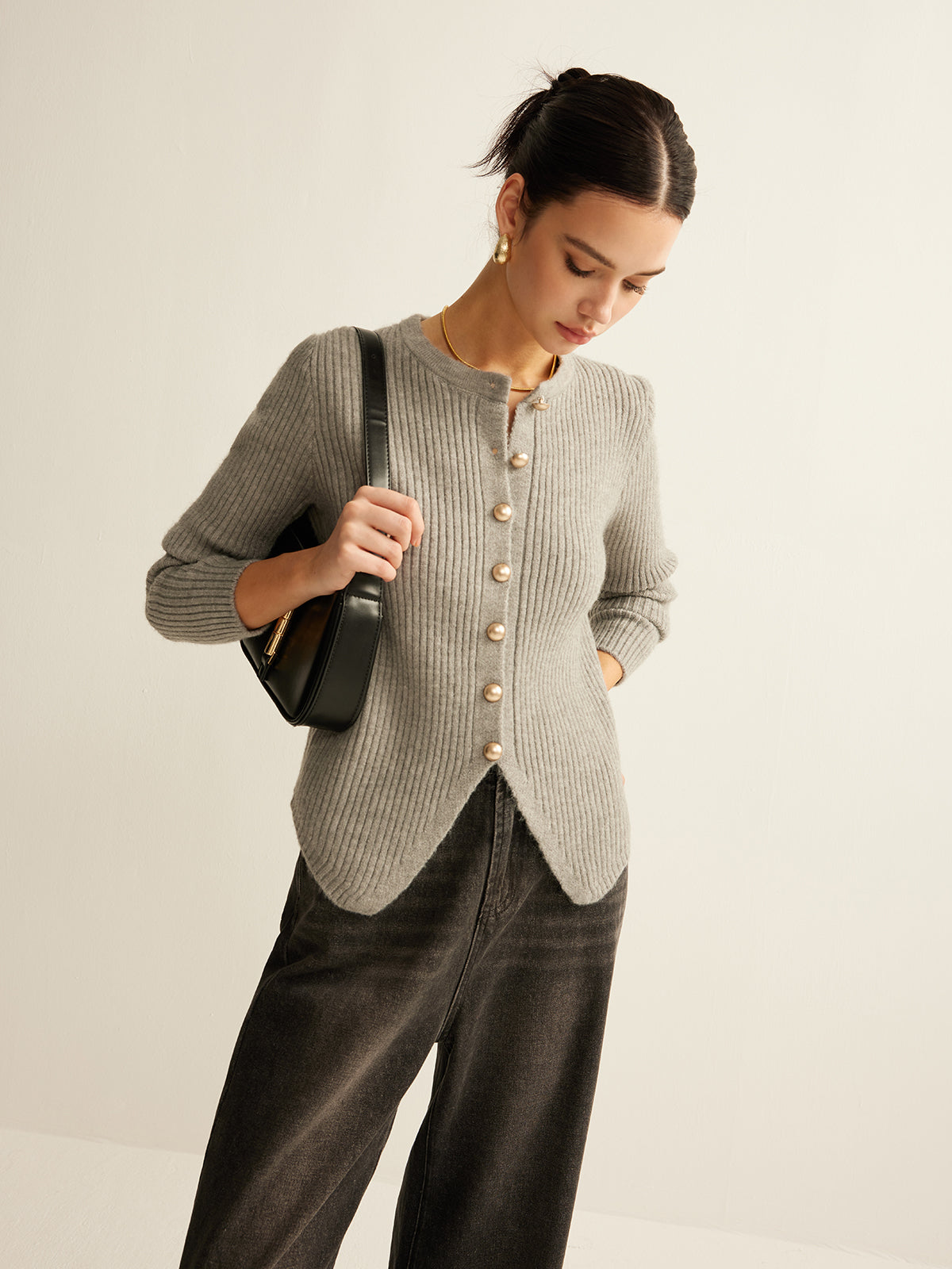 Anaïs Women's Cardigan - styled view
