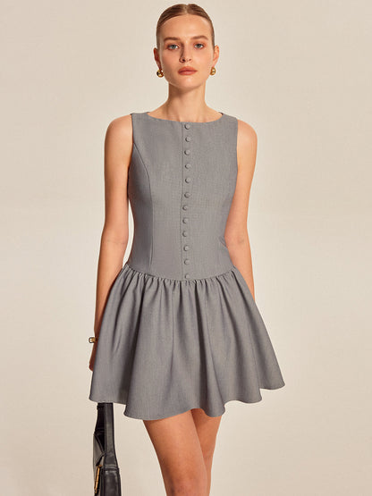 Opal Women's Pleated Dress - styled view