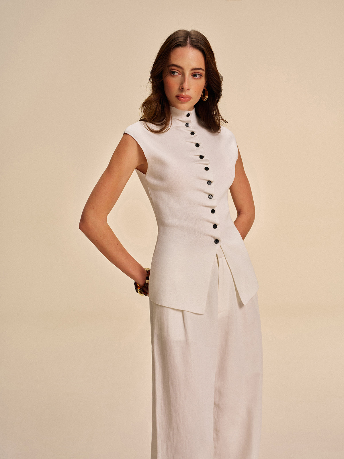 Zadie Women's Cardigan - fabric and finish detail