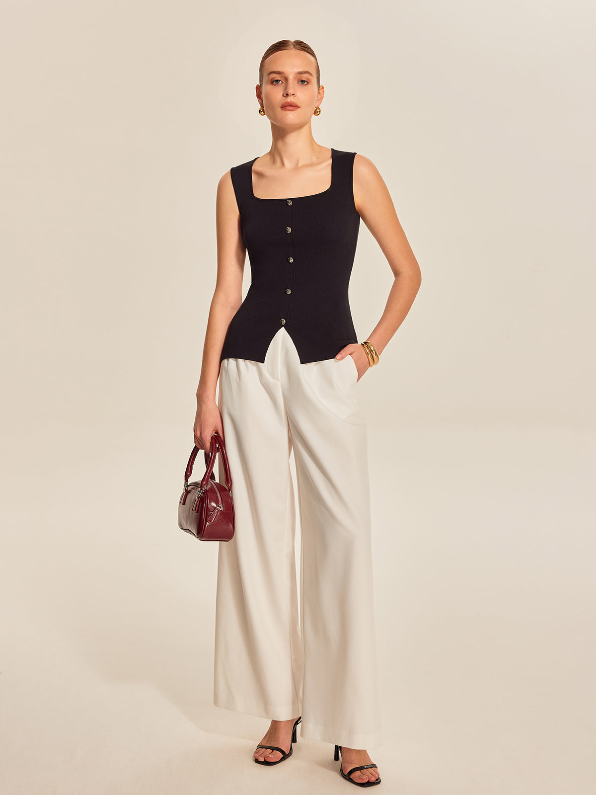 Camille Women's Top - styled view