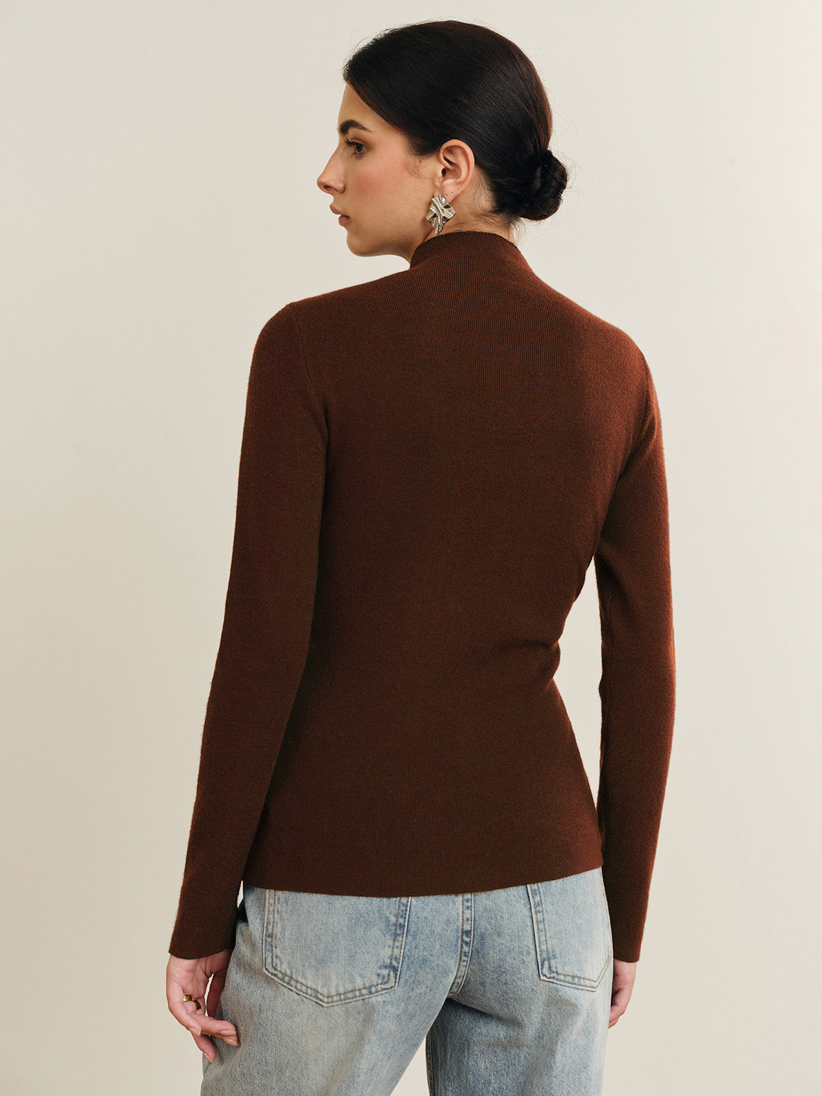 Genevieve Women's Pleated Top - full-length view