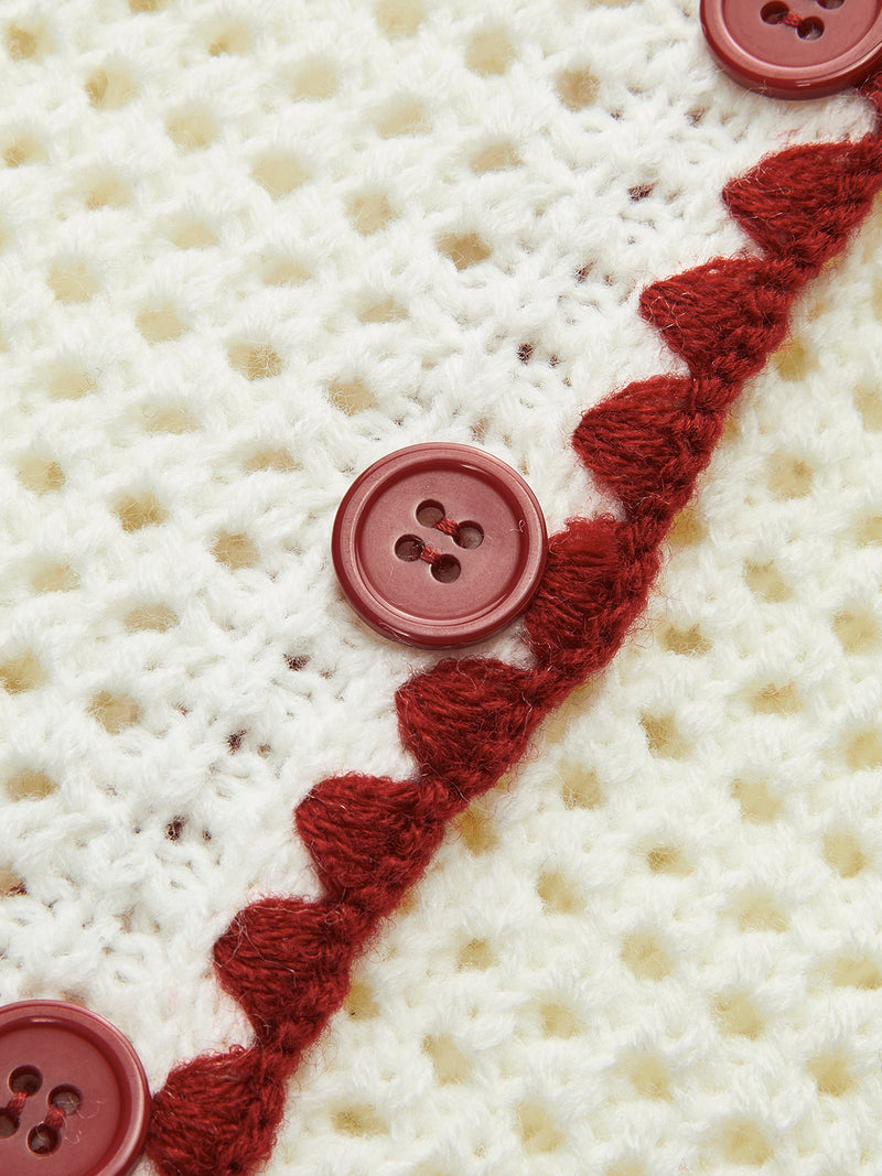 Kaia Women's Crochet Vest - styled view