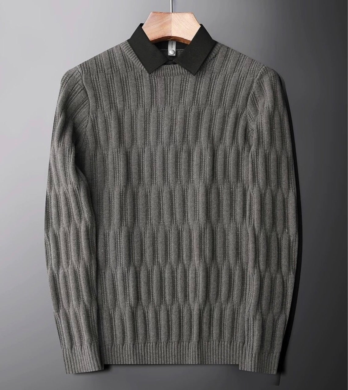 Reuben Men's Sweater - styled view