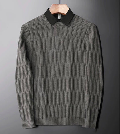 Reuben Men's Sweater - styled view