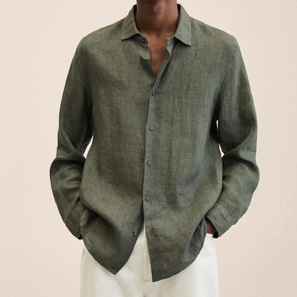 Hugo Men's Linen Dress - close-up detail