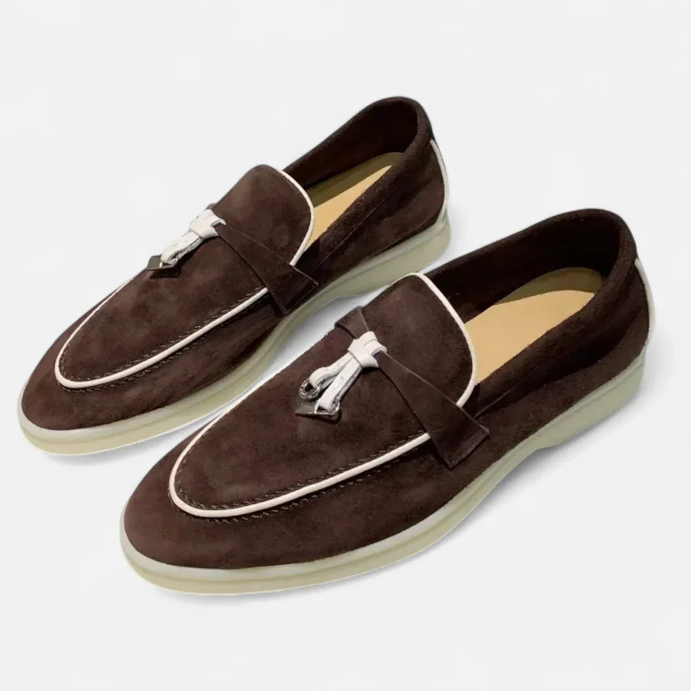 Ambrose Men's Suede Loafers - front view