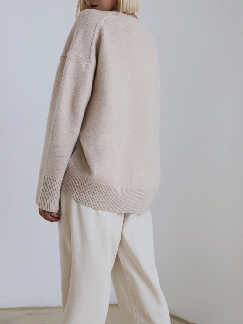 Maya Women's Oversized Sweater - styled view