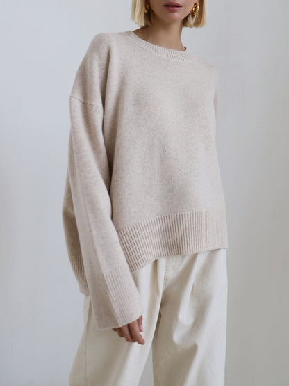 Maya Women's Oversized Sweater - flat lay