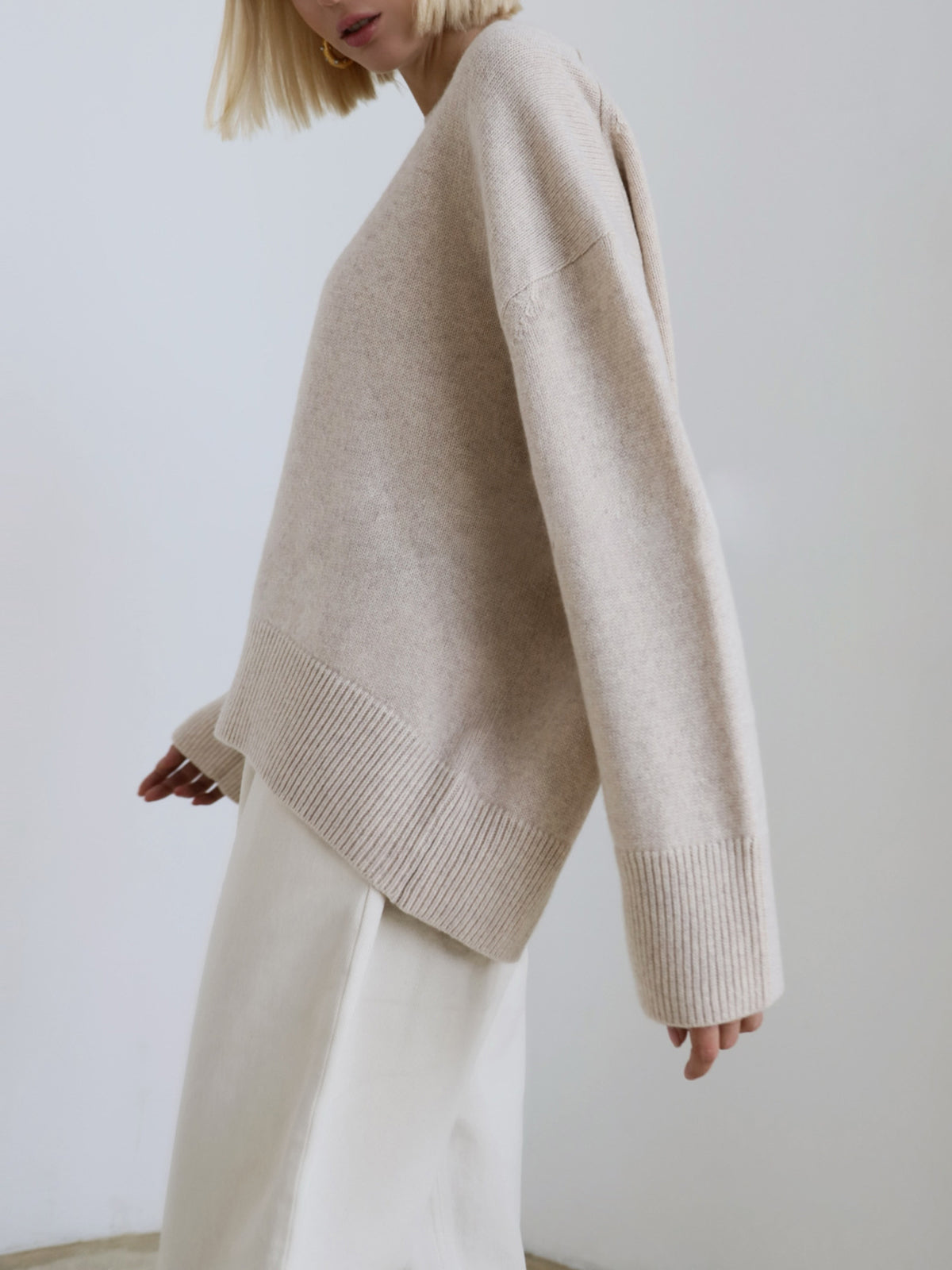Maya Women's Oversized Sweater - shown in use