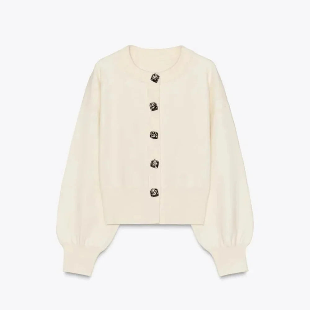June Women's Cardigan - fabric and finish detail
