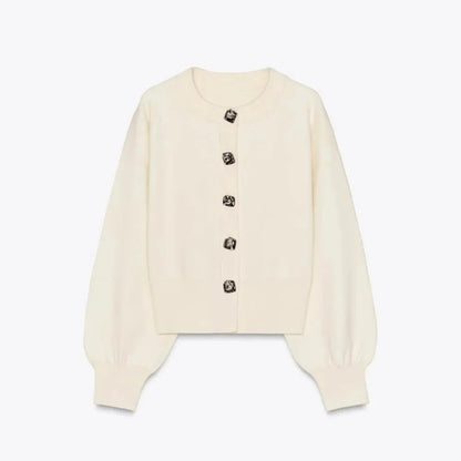 June Women's Cardigan - fabric and finish detail