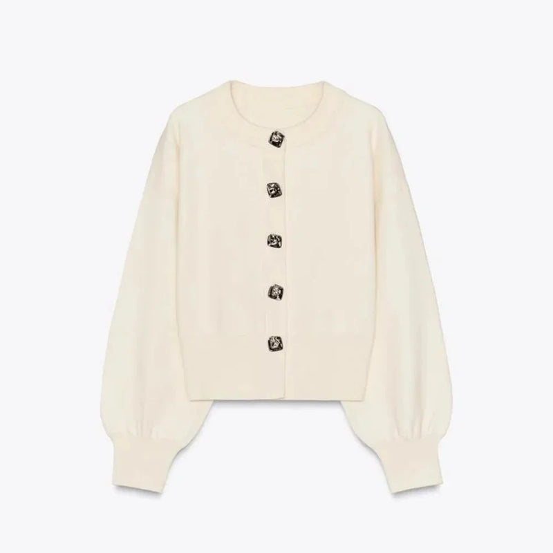 June Women's Cardigan - fabric and finish detail