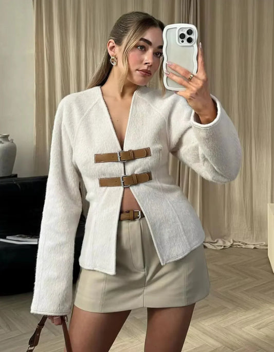 Yvette Women's Cardigan - front view